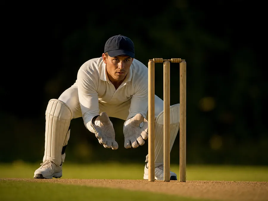 Wicketkeeper der 2. Herrenmannschaft des MSC Frankfurt